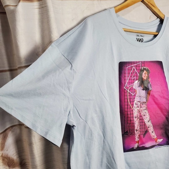 Saved By The Bell T-Shirt Womens Plus XXL Tall Crop Top Kelly Kapowski 90s Retro - Picture 5 of 10